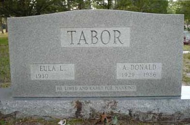 Eula L & A Donald Tabor