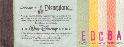 Disney Tickets 1975