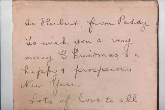 Christmas note