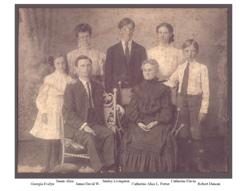 James Smiley Porter family