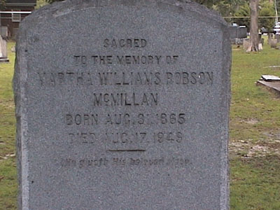 Martha Williams Robson McMillan